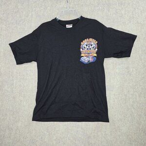 Hanes Mens Daytona Beach Race Week 2012 Black T-Shirt Size S Cotton/Polyester